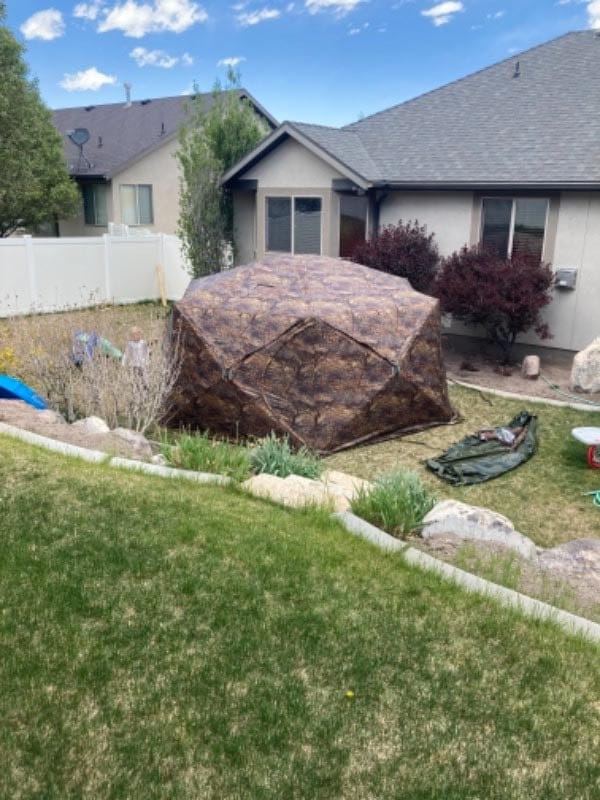 Customer photo review of RBM All-Seasons tent  Hexagon for 2-9 person