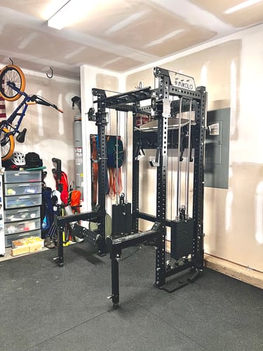 Customer photo review of ANUBIS™-2.0 Elite Half Rack Functional Trainer With Dual Weight Stacks