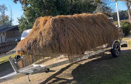 Customer photo review of Hunting Blind Raffia Grass (Pack)