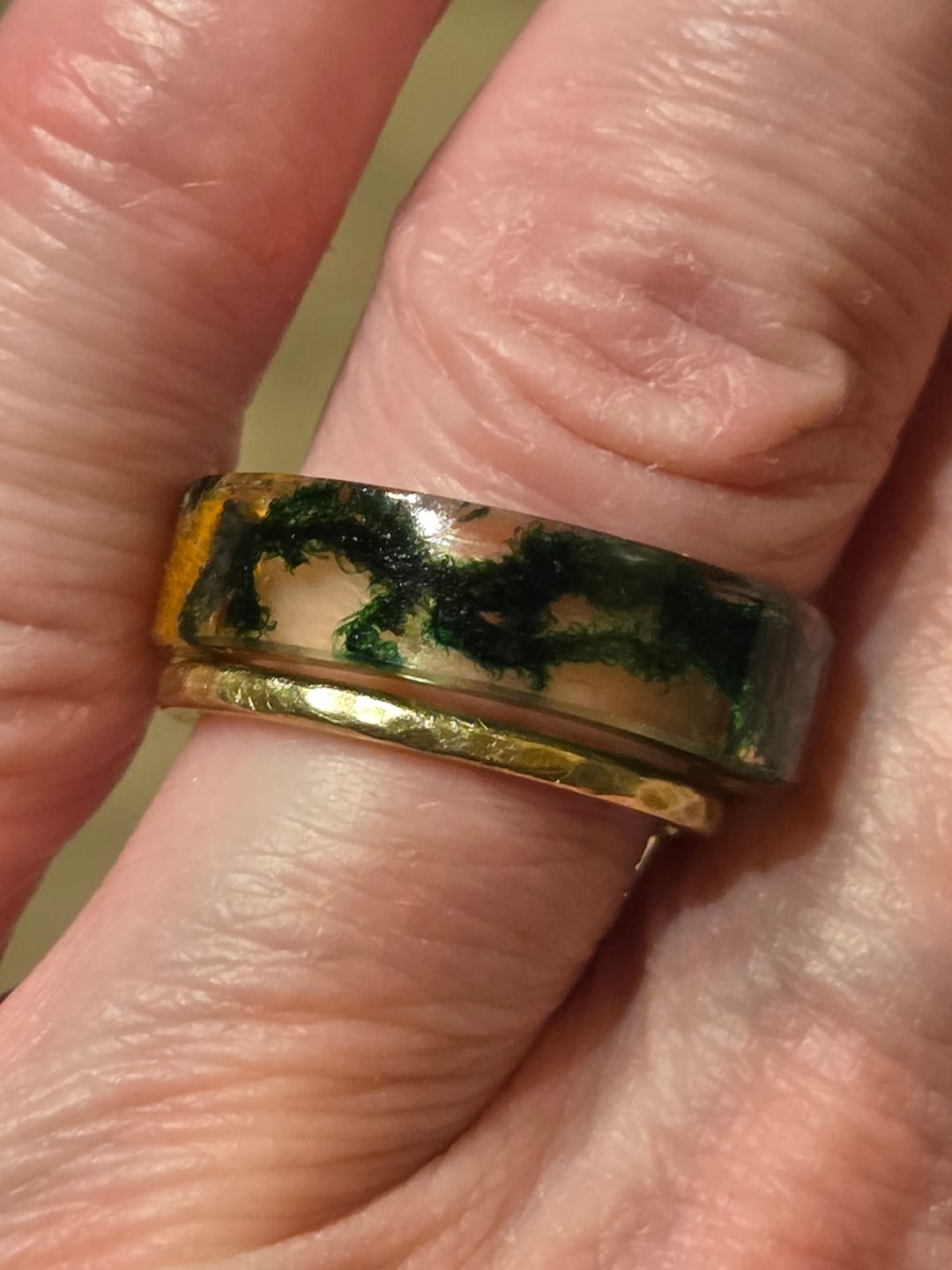 Customer photo review of Forest Soul Resin Ring