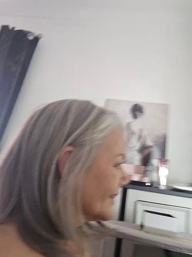 Customer photo review of HD Volume Plus 12" Hair Topper