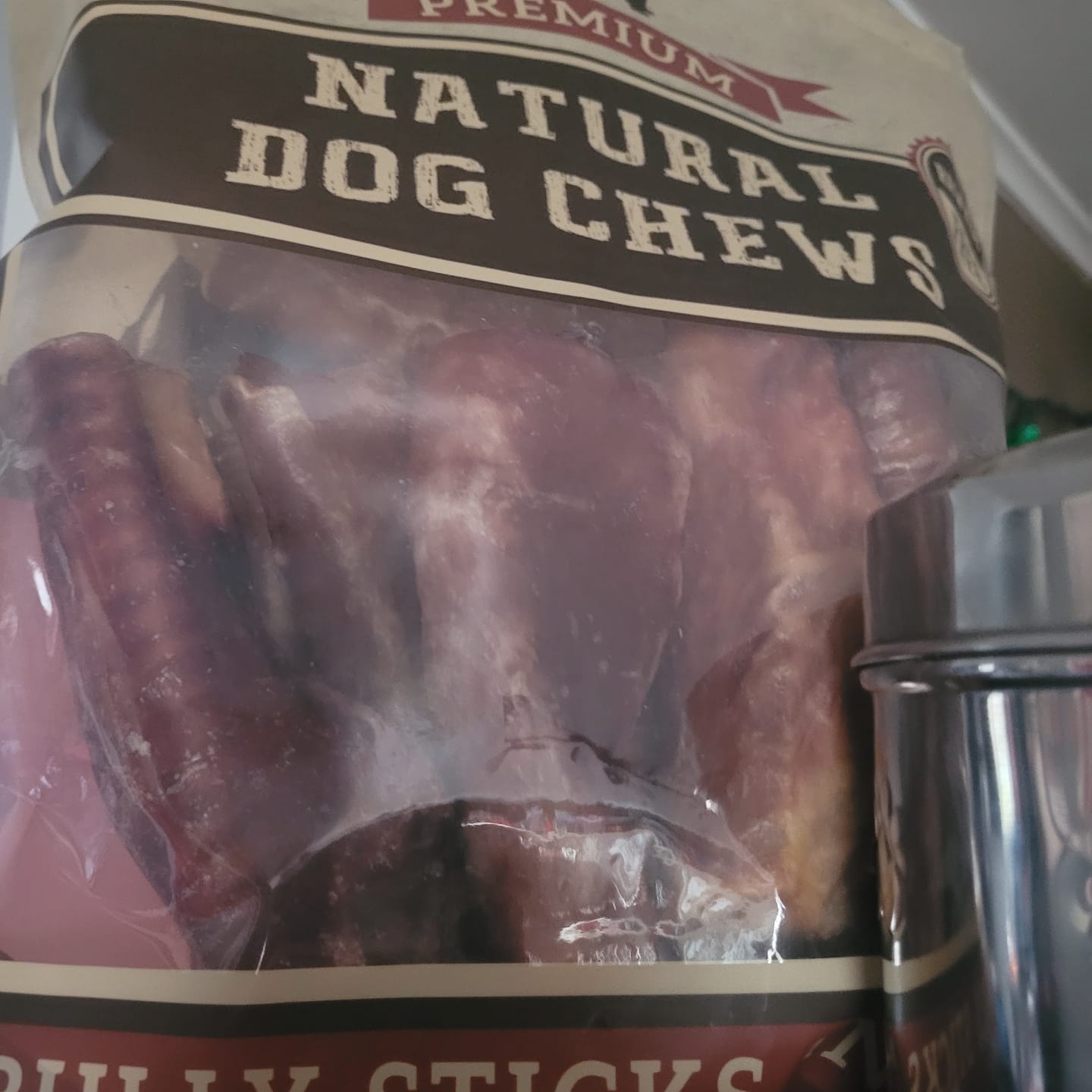 Customer photo review of 6 Inch Trachea Wrapped in Jerky