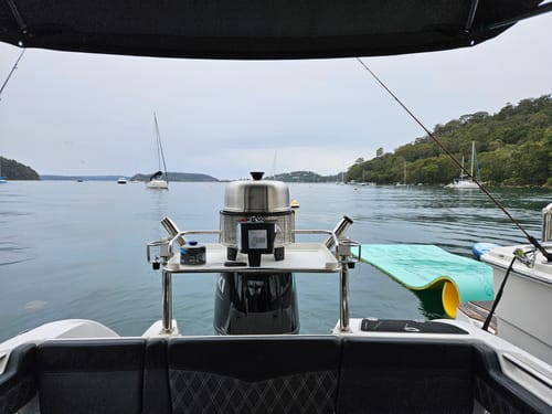 Customer photo review of COBB Grill Gas Bundle with Pizza Stone