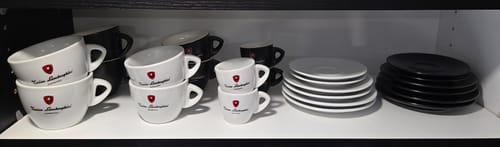 Customer photo review of Italian Coffee Cup and Saucer - White Collection