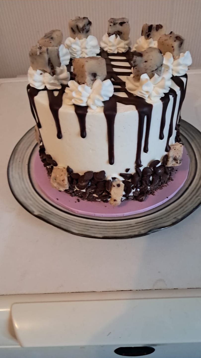 Customer photo review of Cookie Dough Cake