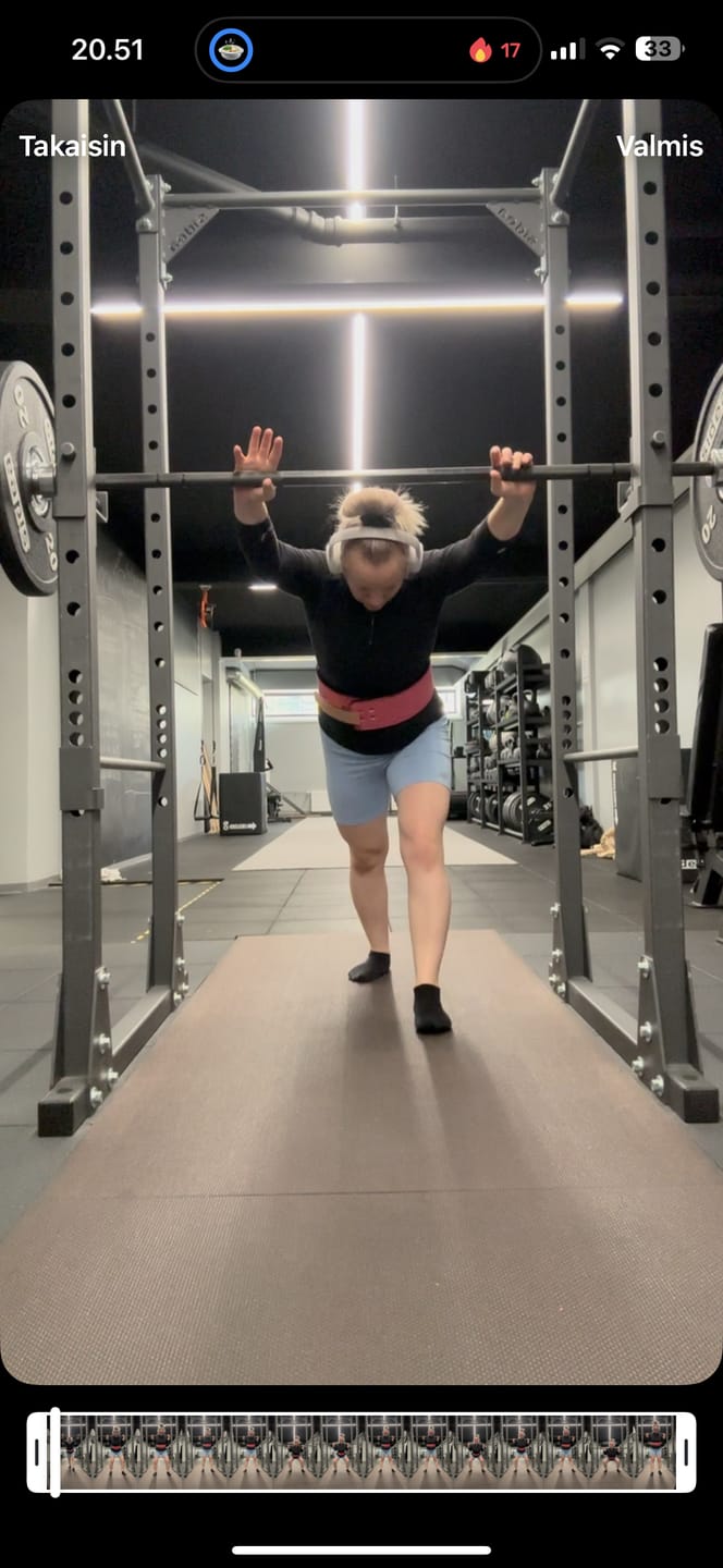 Customer photo review of Pink Lever Belt, 10mm - IPF Approved