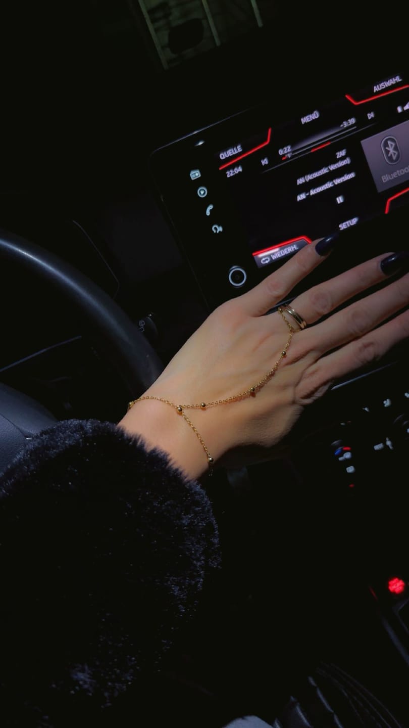 Customer photo review of Odessa Beaded Handchain