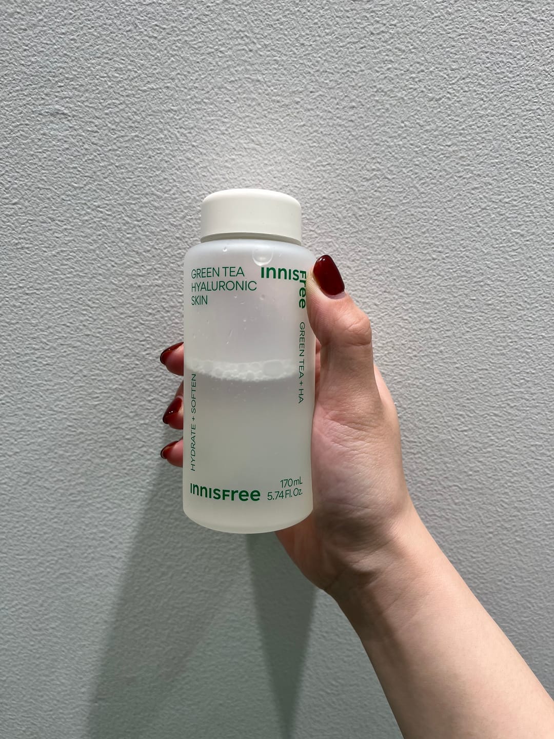 Customer photo review of グリーンティー　ヒアルロン　スキン