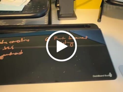 Customer video review of DeskBoard Buddy