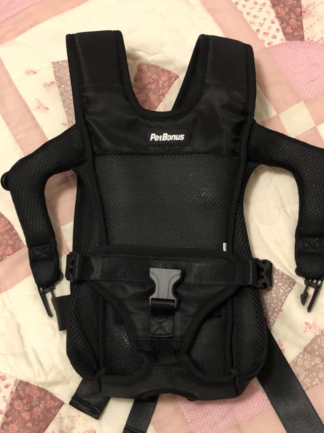 Customer photo review of DOGLEMI Hands-Free Carrier Backpack