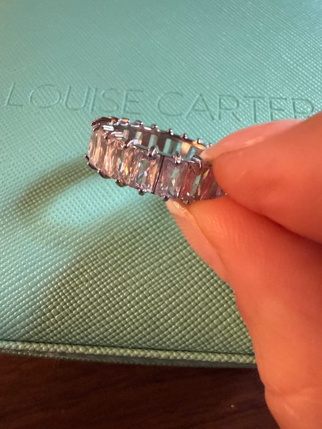 Customer photo review of Chiara Eternity Ring (Bundle)
