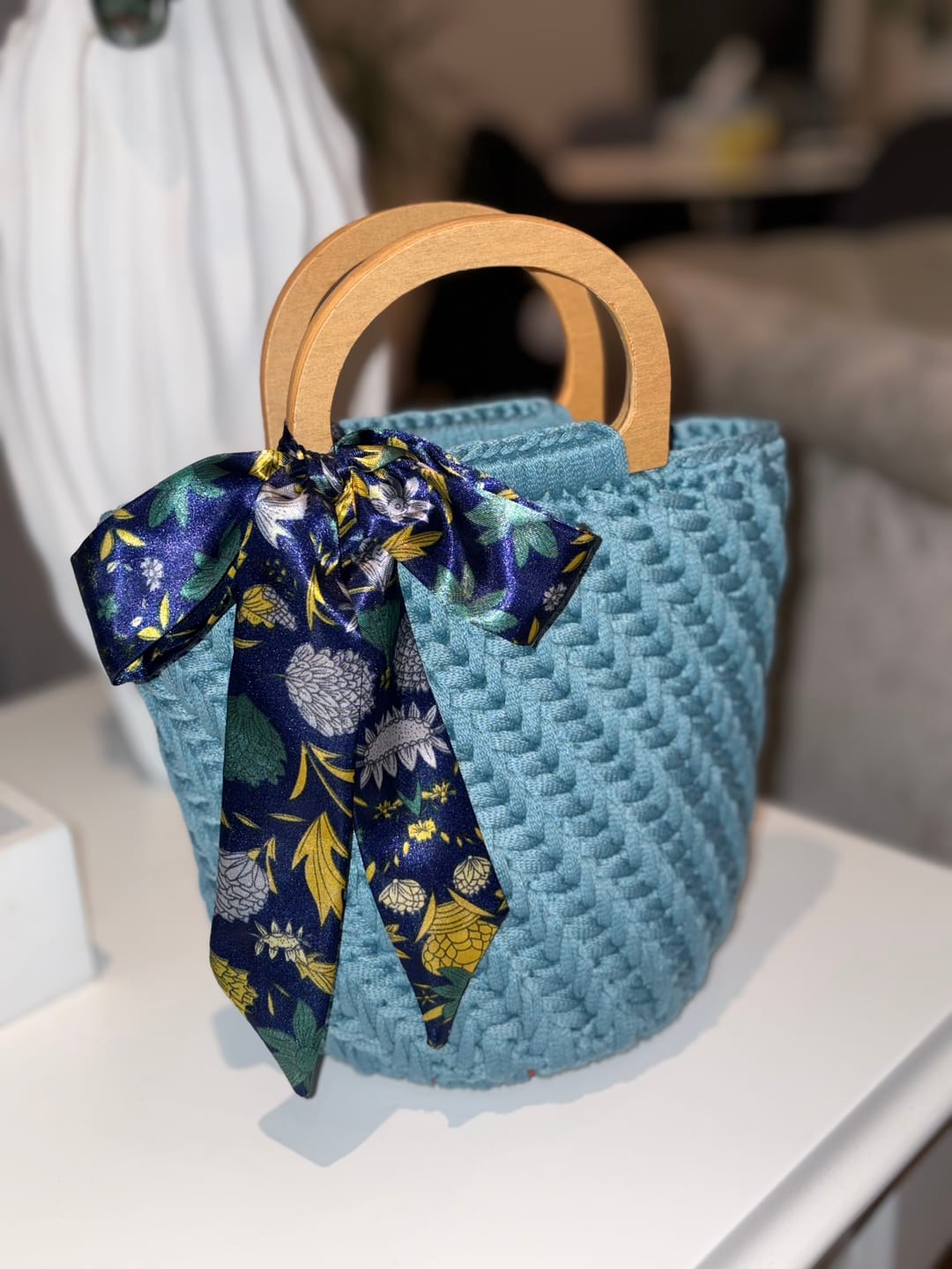 Customer photo review of CrochetPark™  Elegant granny Crochet Bag DIY Kit