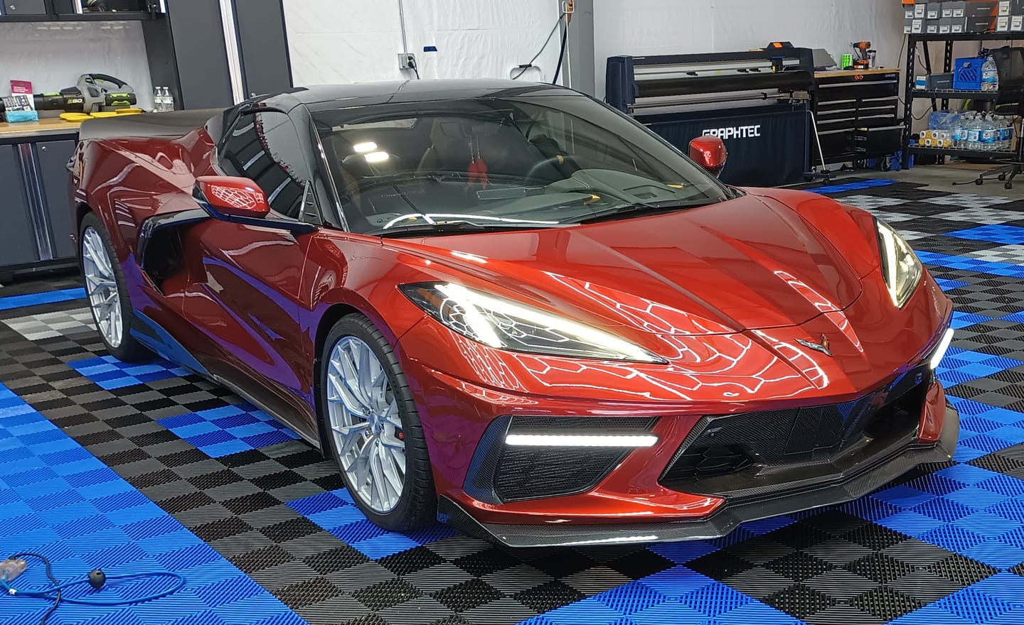 Customer photo review of 2020-Up Corvette C8 Sequential LED DRL Light Bar Bezel Insert
