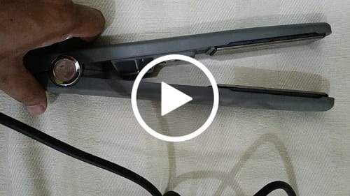 Customer video review of Titanium Coated Hair Straightener - Amazon Lot