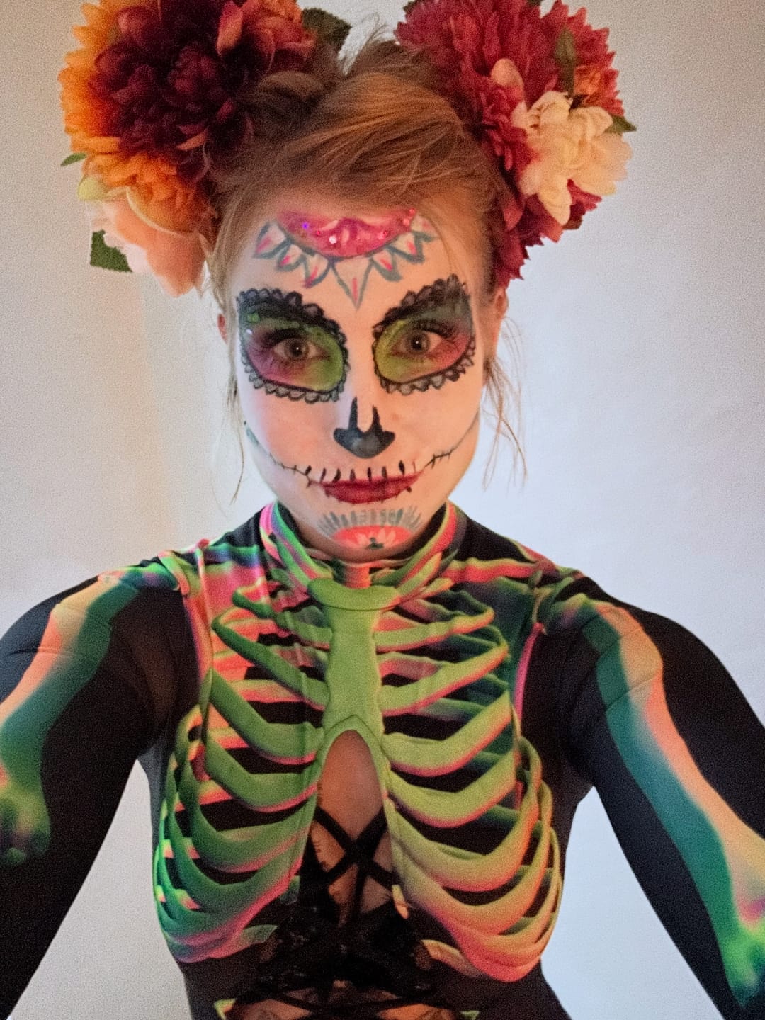 Customer photo review of Toxic Skeleton Open Front Costume