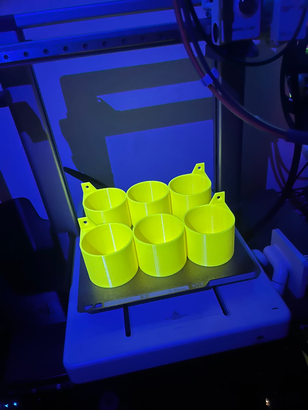 Customer photo review of Fluorescent Yellow PETG Filament 1.75mm