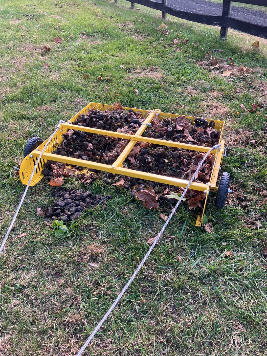 Customer photo review of Scoop'N'Tow Manure Scooper / Paddock Field Cleaner + Trailer