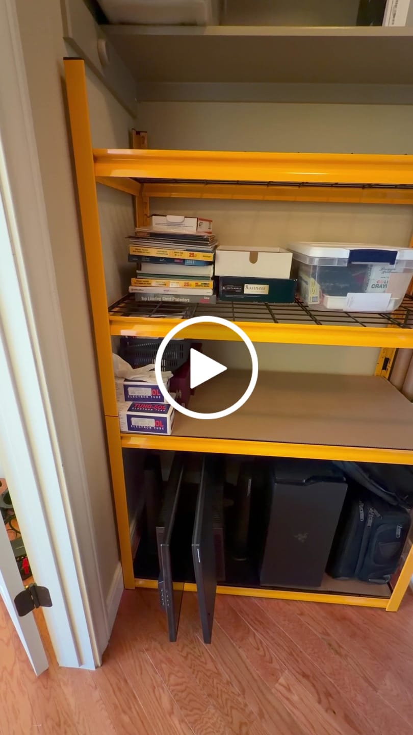 Customer video review of REIBII 59.9"H 4 Tiers Industrial Shelves Adjustable Shelving for Garage Warehouse Basement Pantry