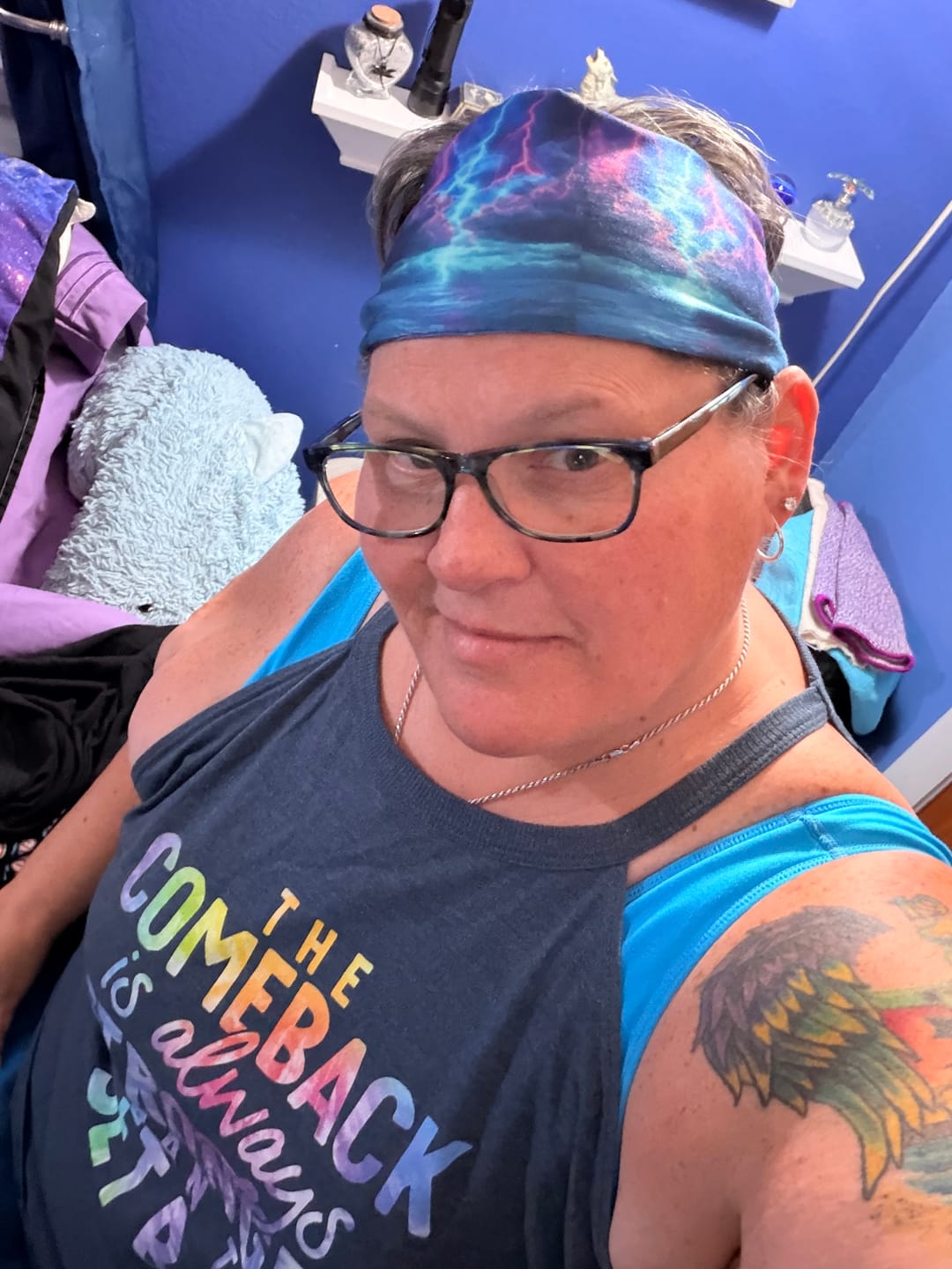 Customer photo review of The Comeback Rocker Tank