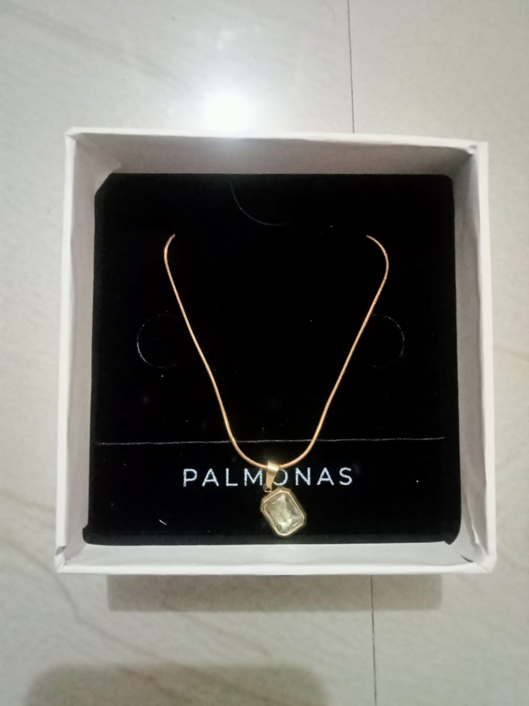 Customer photo review of Everyday Exquisite Yellow Stone Gold Necklace