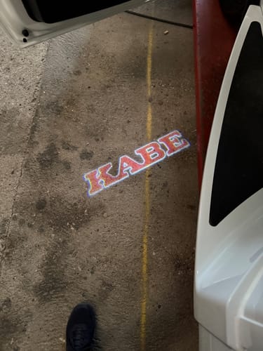 Customer photo review of Custom LED Door Projector Puddle Lights for Mercedes
