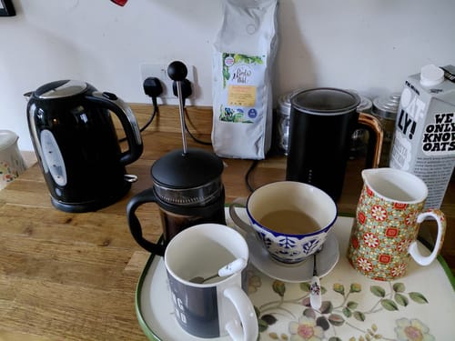 Customer photo review of Swiss Water Decaf Organic Coffee, Beans & Ground - 1kg, 200g