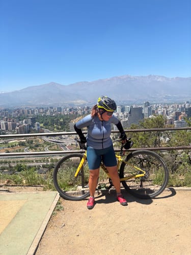 Reseña con foto de un cliente sobre Calza Starlight short W32 Lameda Mujer