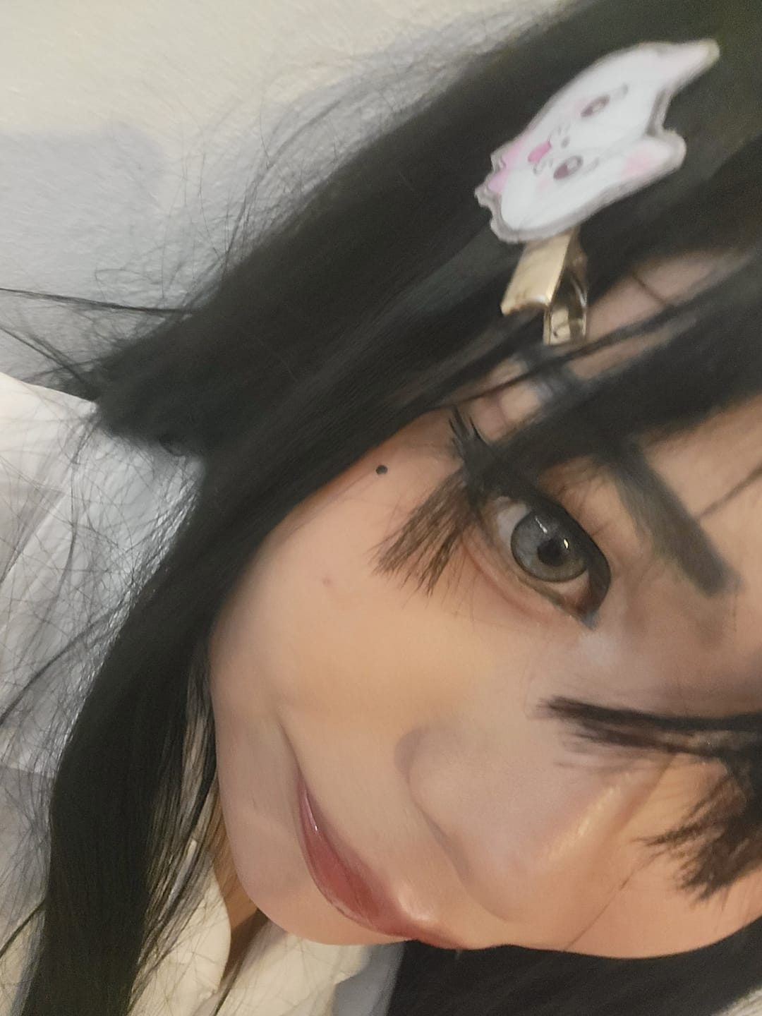 Customer photo review of Cocktail Vesper Martini Gray Colored Contact Lenses
