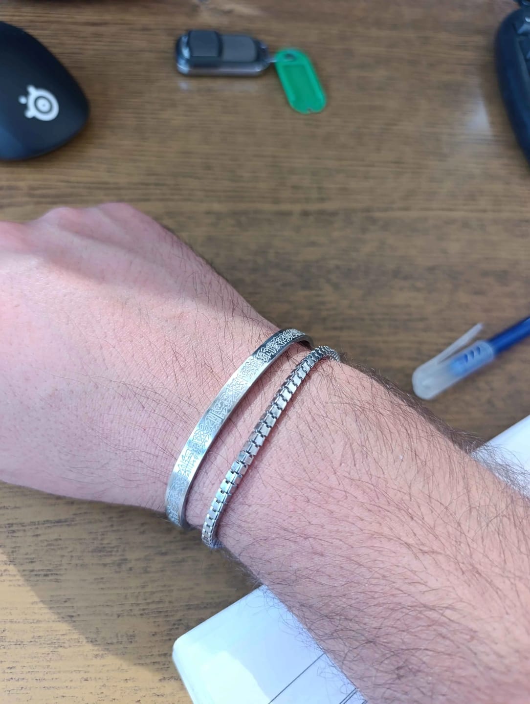 Customer photo review of Ayetel Kürsi Bileklik - Paslanmaz Çilek