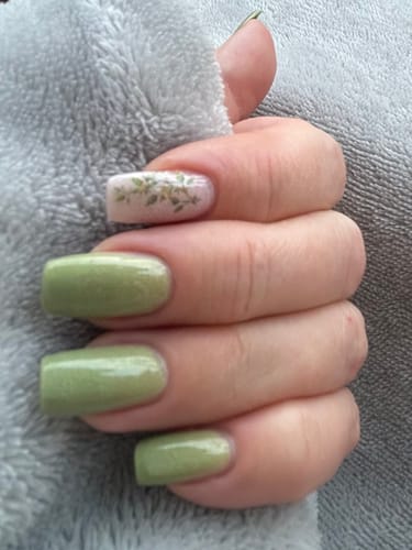 Customer photo review of Crystal Clear Dipping Powder