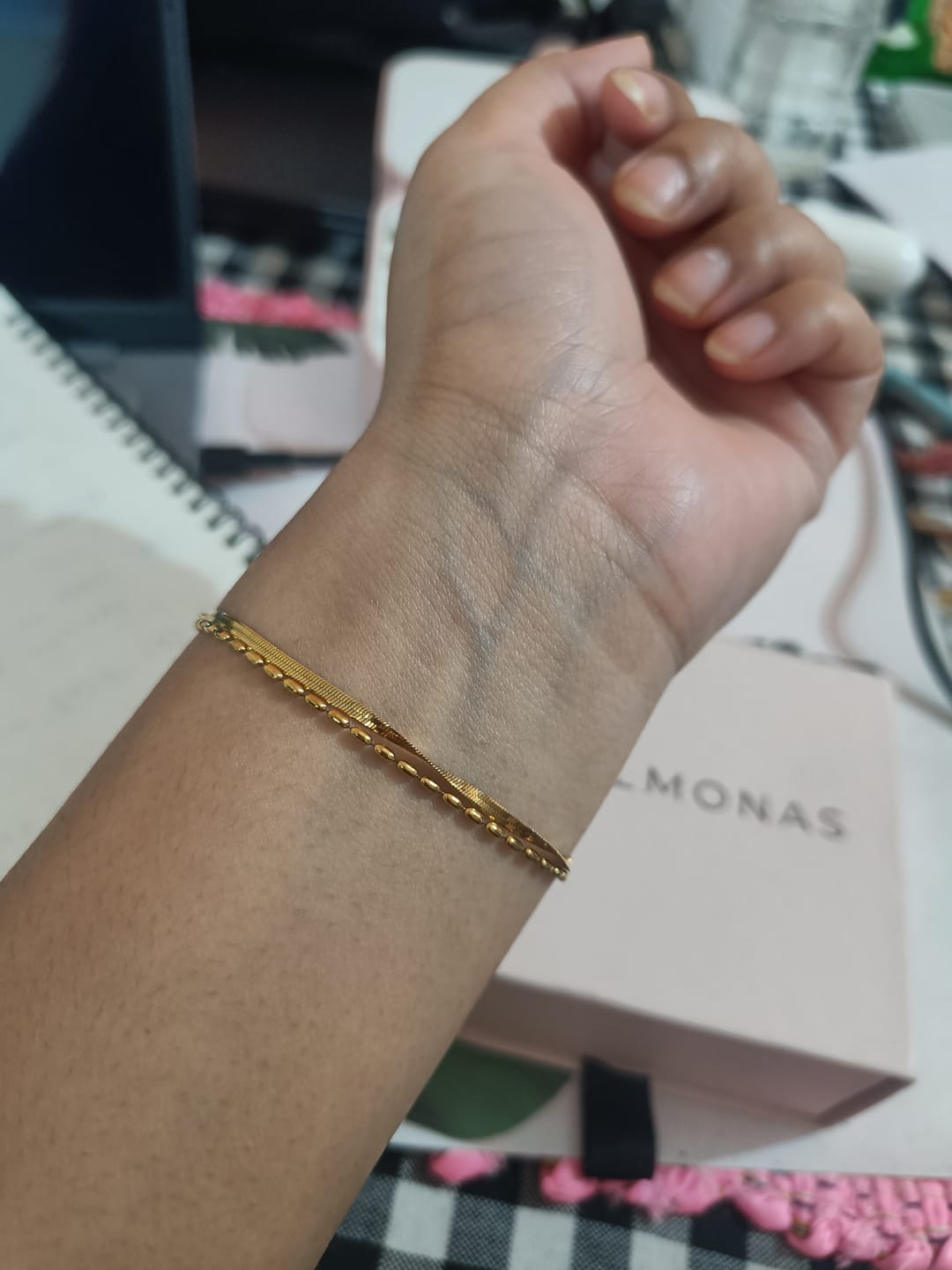 Customer photo review of Multi-layered Beaded Bracelet
