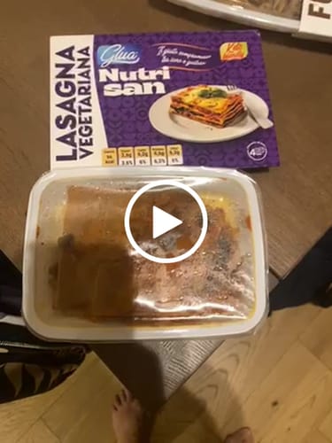 Customer video review of Lasagna proteica vegetariana Pronta