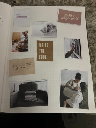 Customer photo review of Christian Vision Board Journal & Book