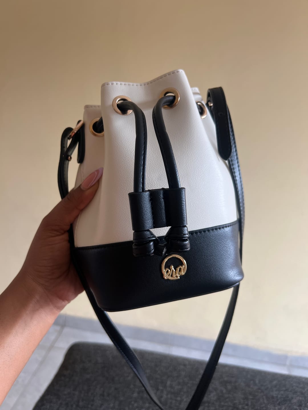 Customer photo review of The Monroe Bucket Bag
