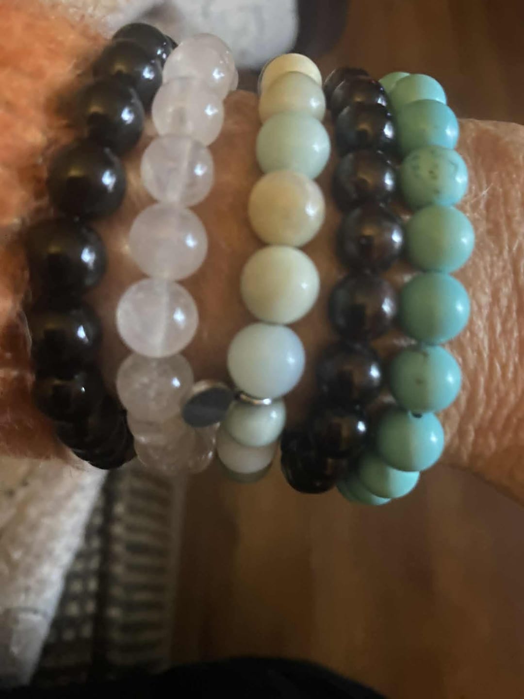 Customer photo review of Garnet Bracelet