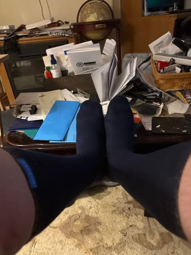 Customer photo review of Performance Eucalyptus Compression Socks