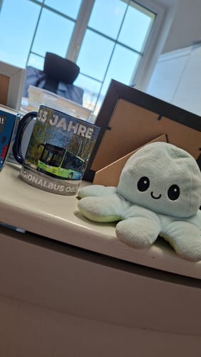 Customer photo review of TassenExpress - Becher Keramik Tasse mit Logo bedruckt 325ml Firmenlogo