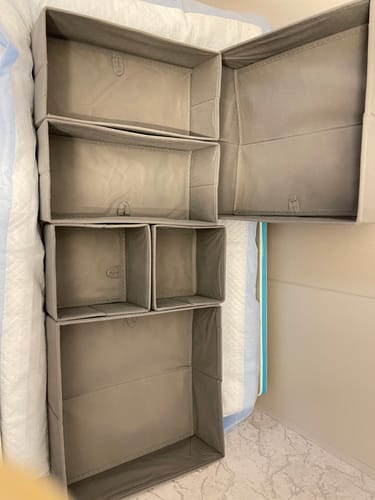 Customer photo review of Qoolish 6-Pack Drawer Organizers: Tidy-Up Your Space in Style! (Available in 10 Colors)