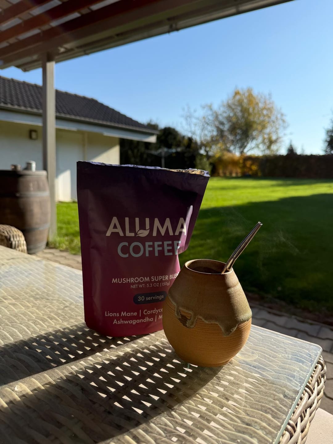 Customer photo review of ALUMA Mushroom Coffee