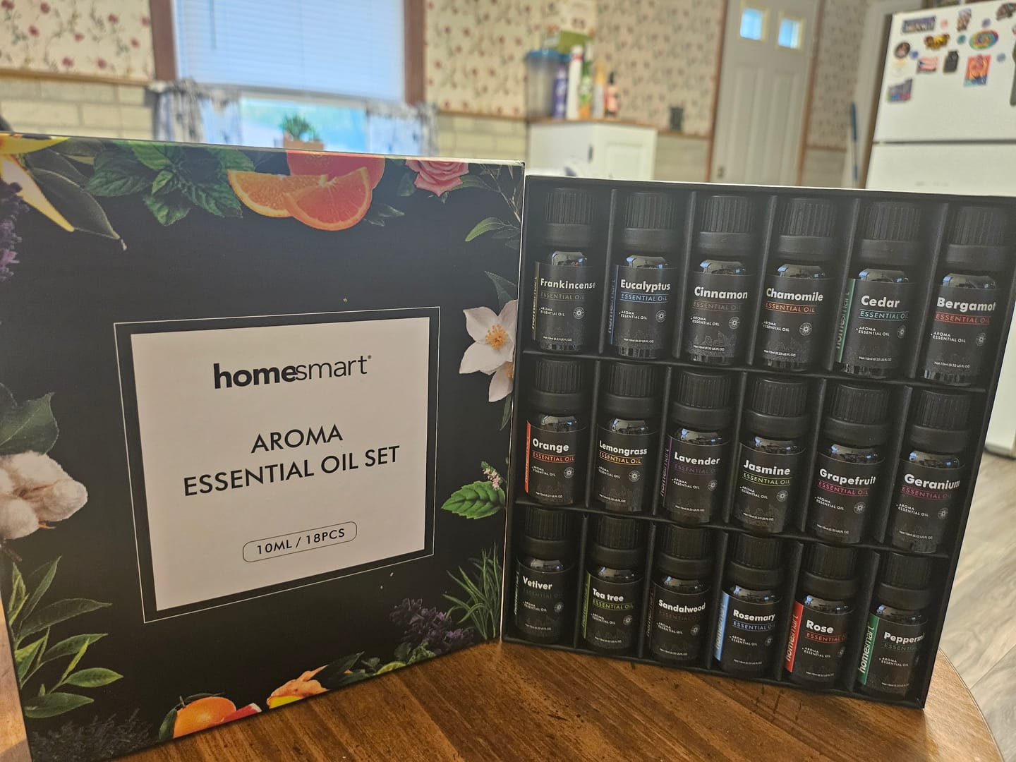 Customer photo review of Blissful & Organic 18 Essential Oils Set