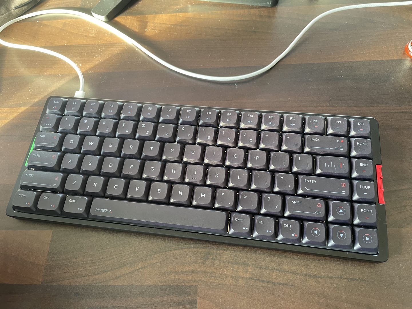 Customer photo review of IQUNIX MQ80 Aluminum Low Profile Mechanical Keyboard