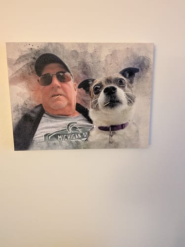 Customer photo review of Personalized photo Painting