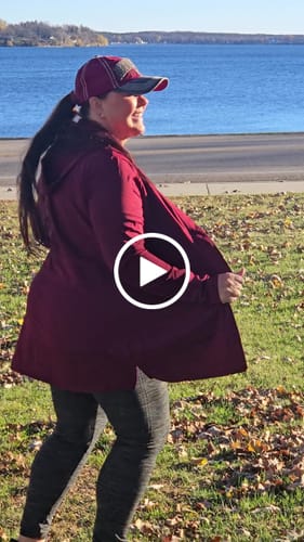 Customer video review of Madison Long Jacket