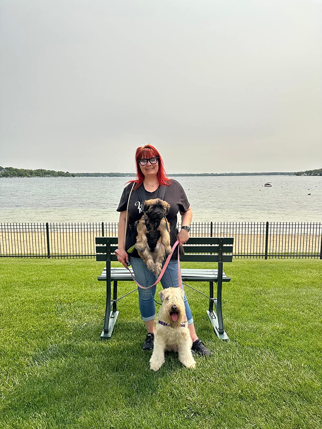 Customer photo review of DOGLEMI Hands-Free Carrier Backpack