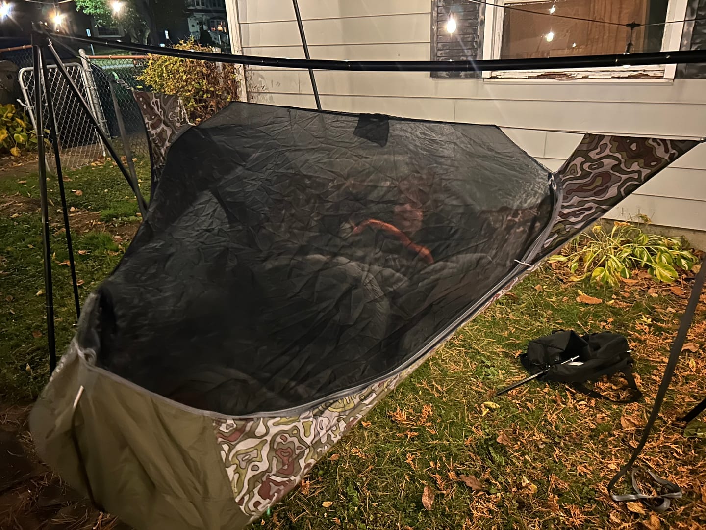 Customer photo review of Turtlebug Camper Hammock Stand
