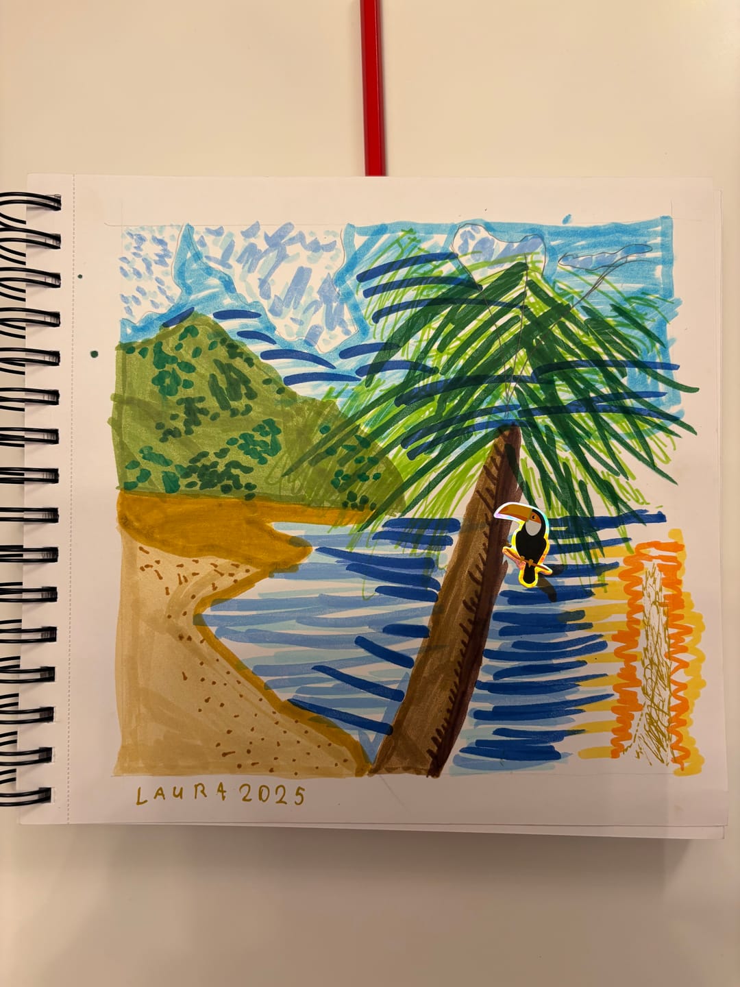 Customer photo review of Ohuhu Spiral-Bound Marker Pad for Alcohol Markers