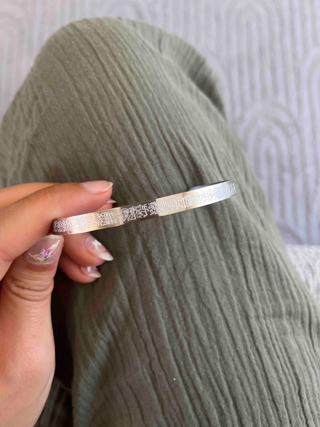 Customer photo review of Ayetel Kürsi Bileklik - Paslanmaz Çilek
