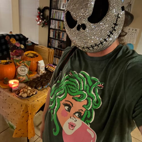 Customer photo review of Medusa Bubblegum Tee