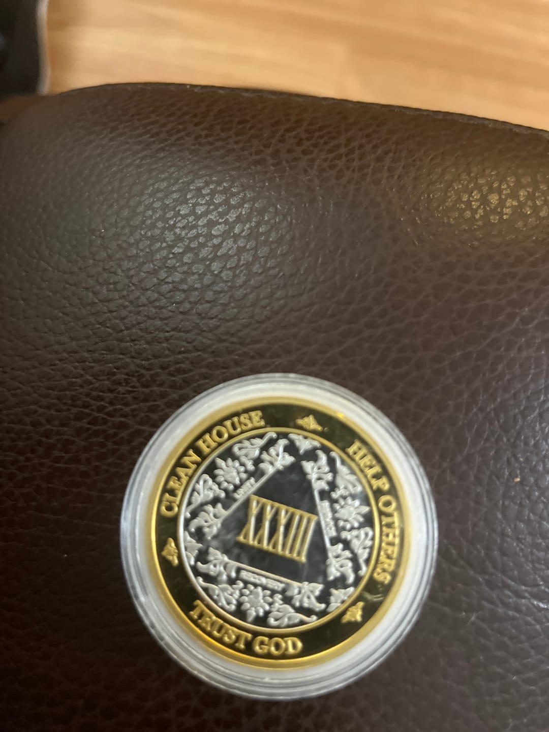 Customer photo review of 1 to 50 Year 40mm Gold & Silver AA Medallions - Bi-Plate Fancy Chips/Coins