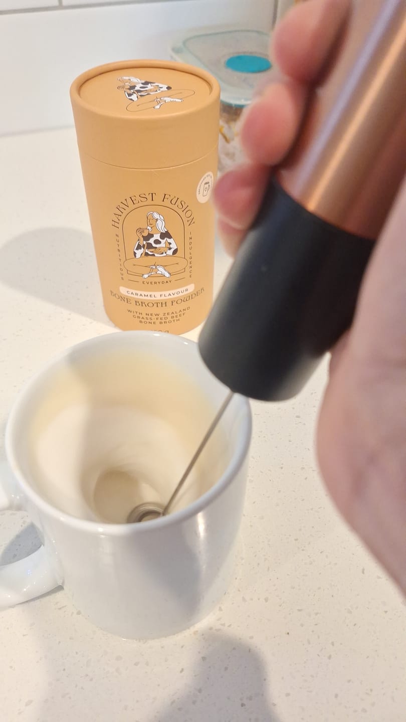 Customer photo review of Caramel Bone Broth